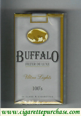 Buffalo Ultra Lights 100s cigarettes Filter De Luxe